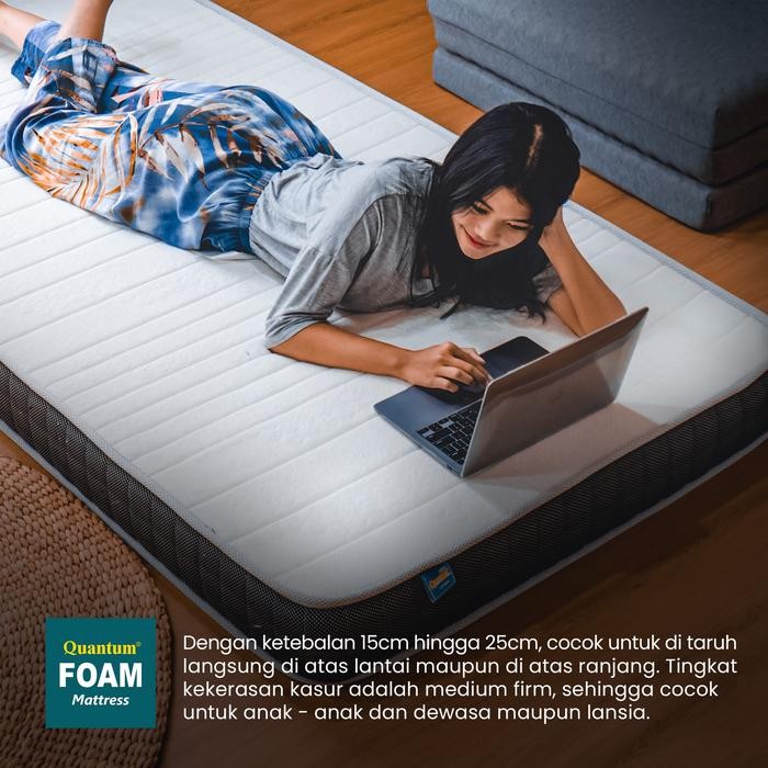 Quantum Kasur Busa Vakum Bonus Sprei & Bantal