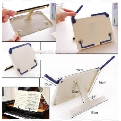 

Penyangga Penahan Dudukan Sandaran Buku Berdiri Book Holder saat Memba