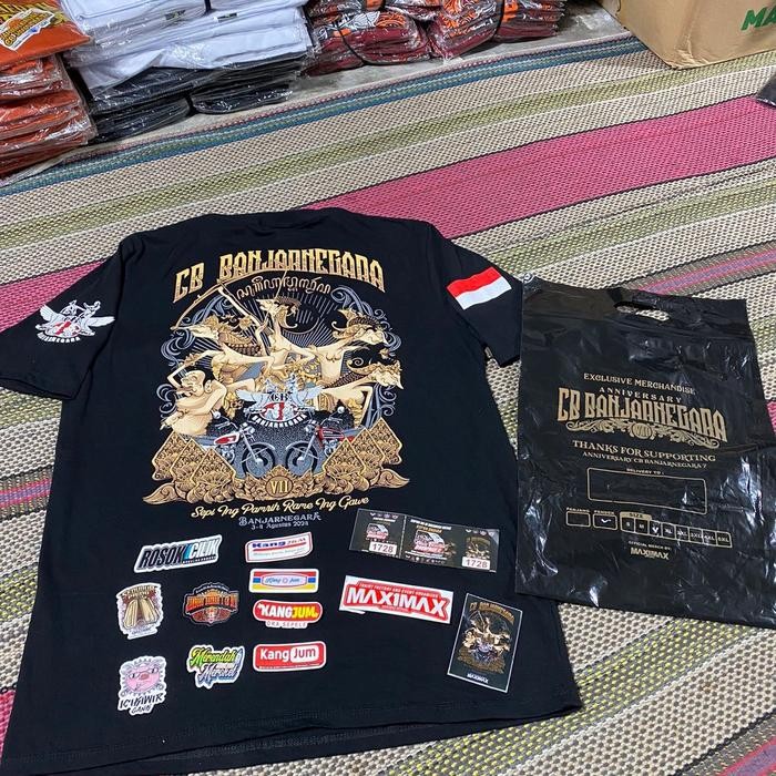 Kaos Acara CB Banjarnegara Vll Original Tgl 3_4 Agustus Free Stiker Melimpah