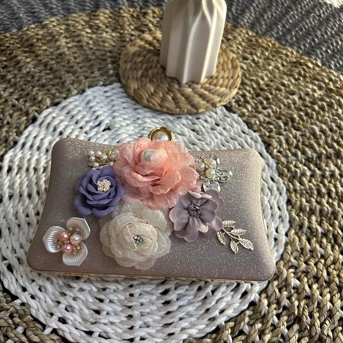 Freesia Tas Pesta Mewah Clutch Pesta Elegant Tas Import Premium Tas Mewah