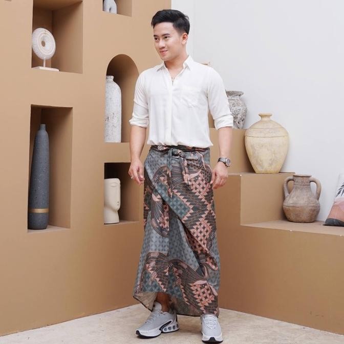 (Expert) GRANITO.ID - SARUNG SRIKANDI Kawung Batik pria wanita sarung rok lilit tenun asli sumba
