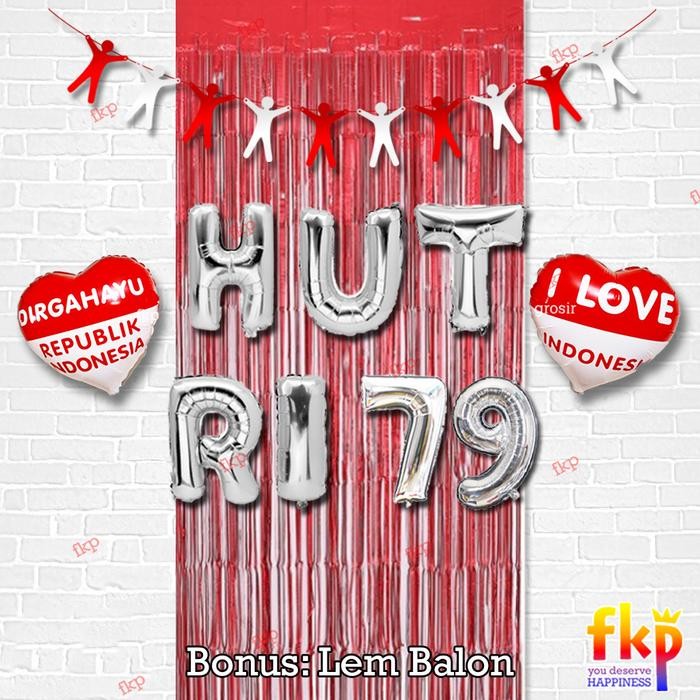 (Allthebest) Paket Dekorasi HUT RI / Dekor Simpel Agustusan Dirgahayu 17an Agustus