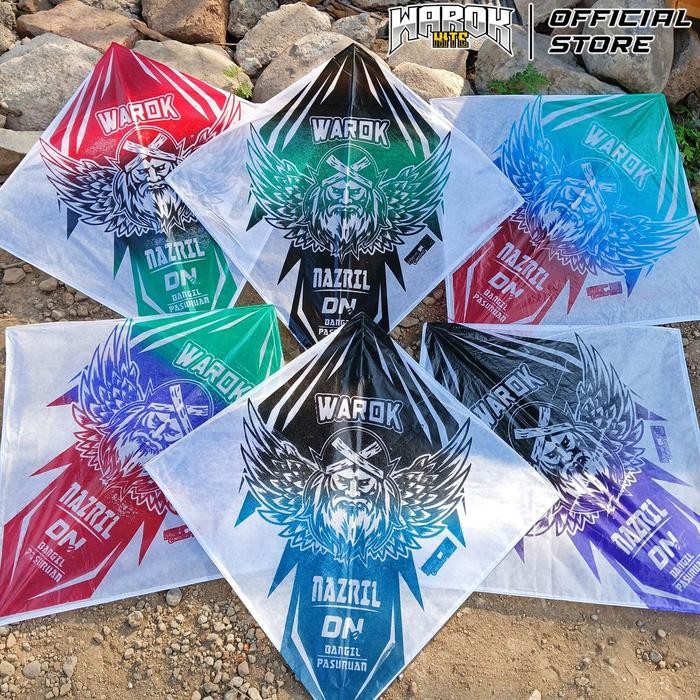 (Allthebest) 100Pcs Layangan Sukhoi Warok Standard Bambu Apus ukuran 57 Arku Mix Keras sedang dan