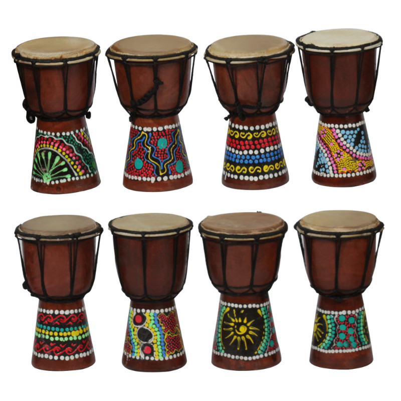 daniaastoree African Djembe 4 Inch Percussion Hand Drum for Sale Wooden Jambe/ Doumbek Drummer with 