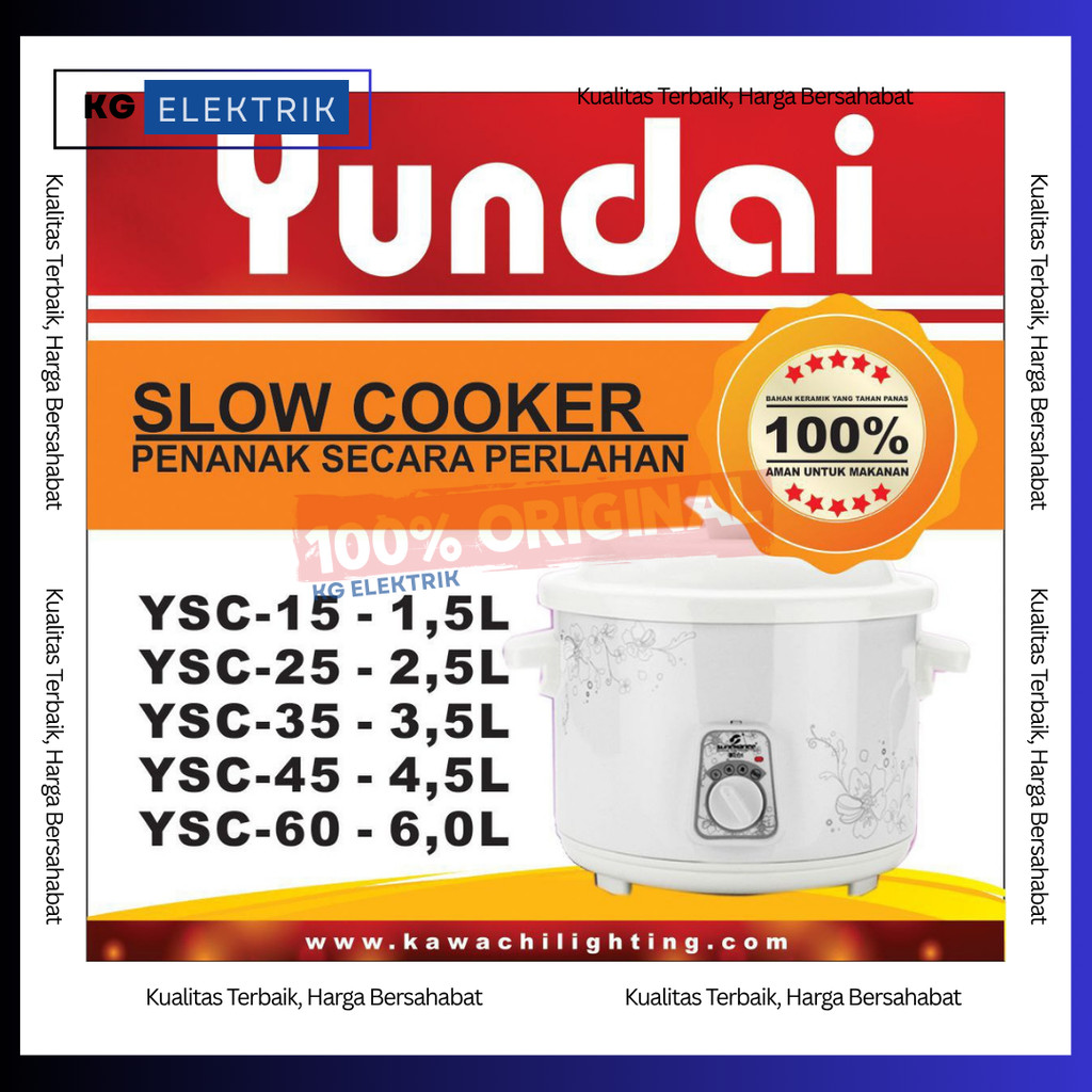 Yundai Slow Cooker – Penanak Secara Perlahan