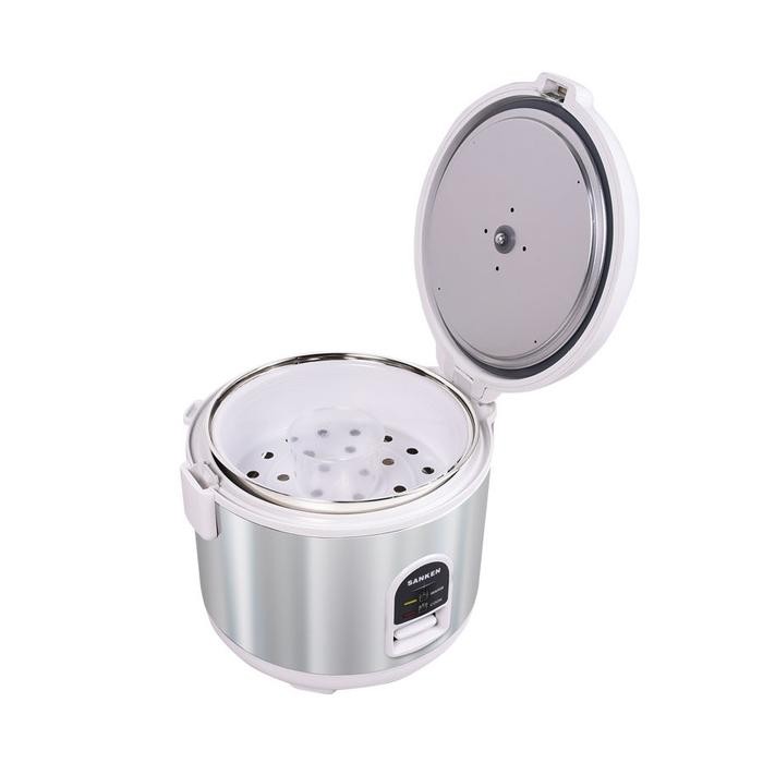 Rice Cooker Sanken Com Mejikom 1.8 Liter 3In1 Stainless Sj-2200