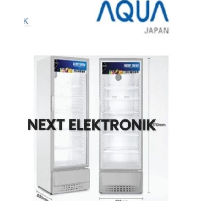 Aqua Aqb-340Vl Kulkas Showcase Display Cooler Aqb340Vl Garansi