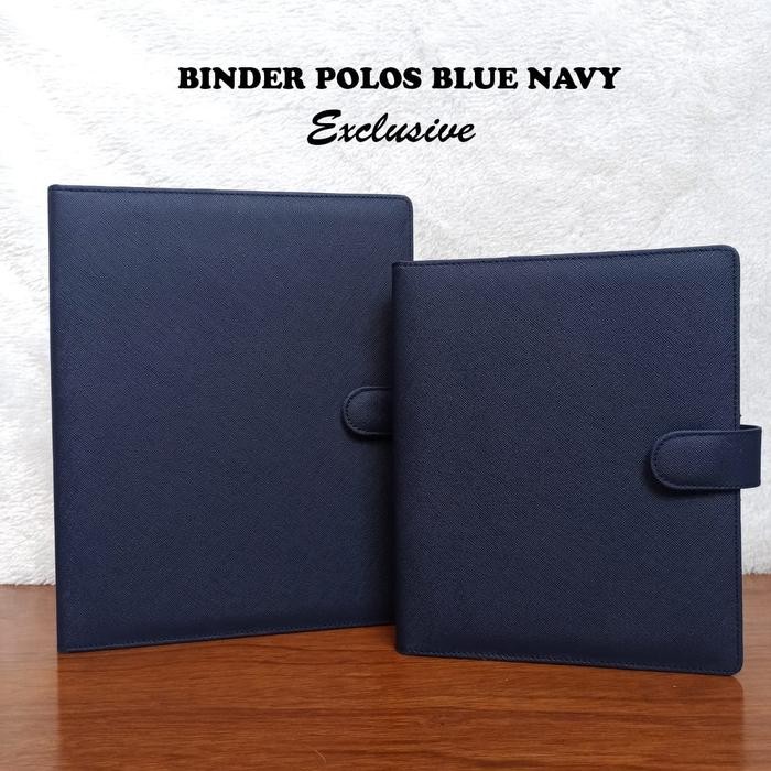 

TERMURAH BINDER POLOS EXCLUSIVE WARNA BLUE NAVY A5 DAN B5 READY STOCK