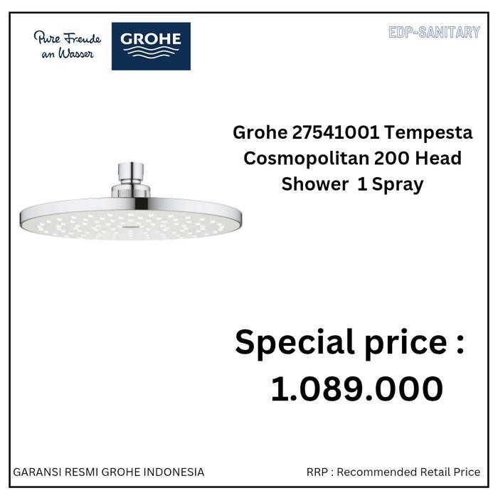 Grohe 27541001 Tempesta Cosmopolitan 200 Head shower 1 spray