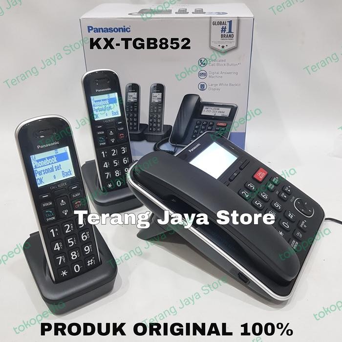 Gercep TeleponWirelessPanasonicKx-Tgb852Pesawat TeleponPanasonicTgb852 Termurah