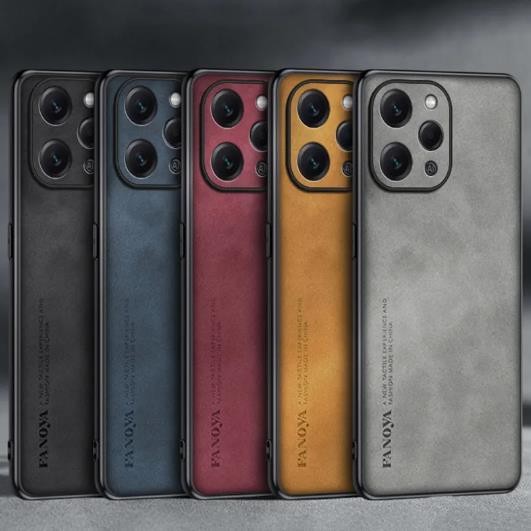 TB2D Xiaomi Redmi 12 Fanoya Premium Nappa Leather Soft Case
