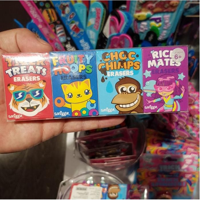 

Ready Sale Smiggle Scanted Eraser Ori