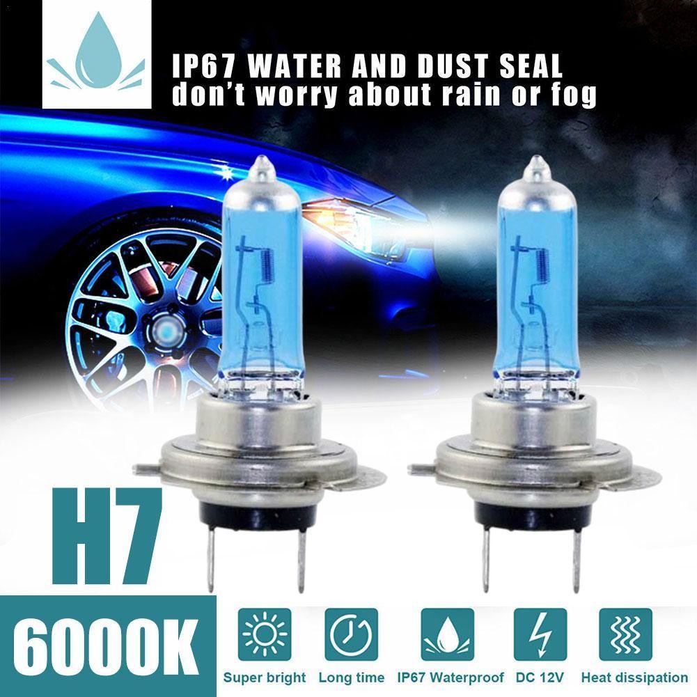 2pcs H7 LED 100W 6000K Xenon Hid Motorcycle Car Headlight Lamp Light Super Bright Car Lamps H7 100w 