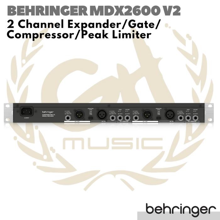 BEHRINGER MDX2600 V2 Expander/ Gate / Compressor / Peak Limiter