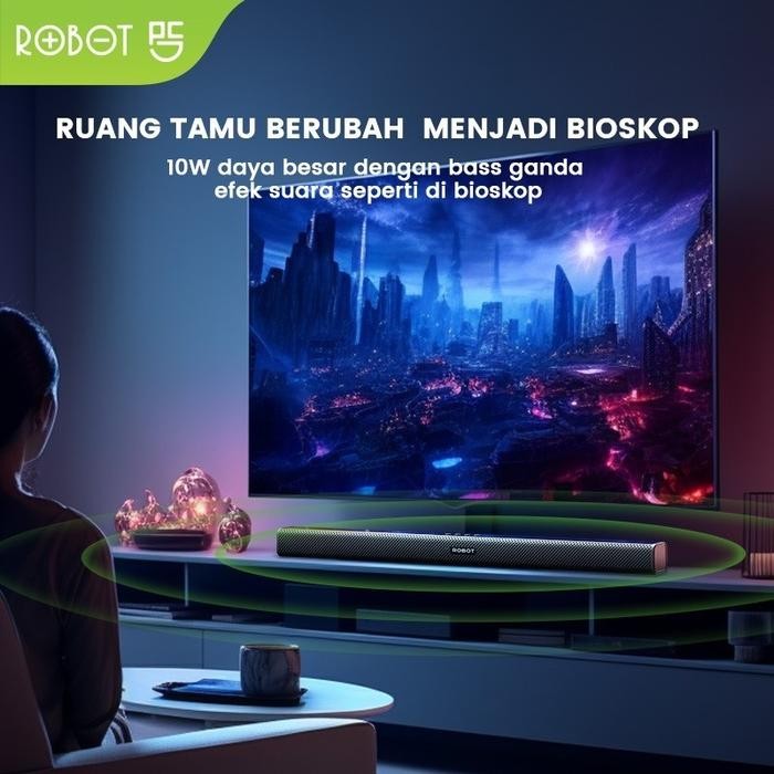 ROBOT TV SOUNDBAR SPEAKER TV WIRELESS BLUETOOTH 5.3 -Suara Mantab