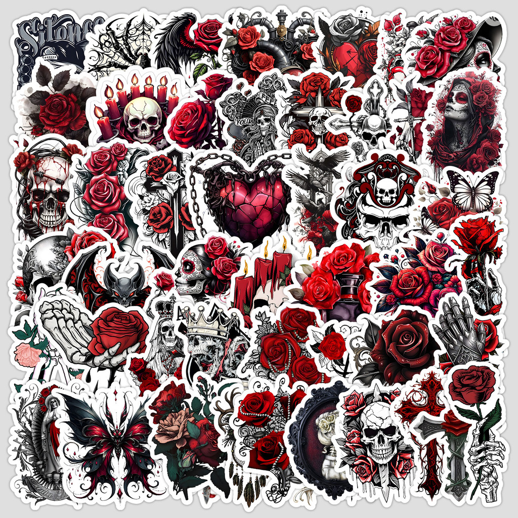 

50pcs new gothic style graffiti stickers mobile phone computer waterproof decorative stickers