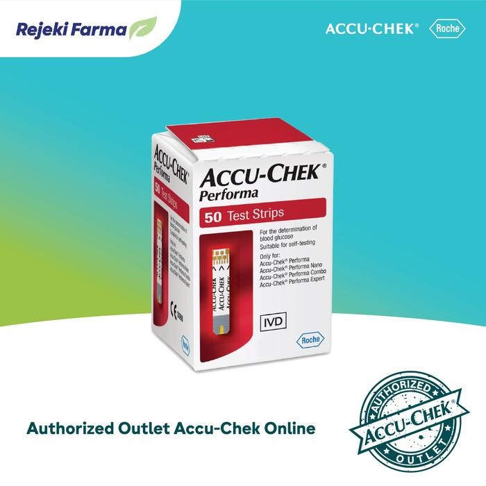 Accu-Chek Performa Strip Cek Tes Gula Darah Isi 50 Strips Accuchek