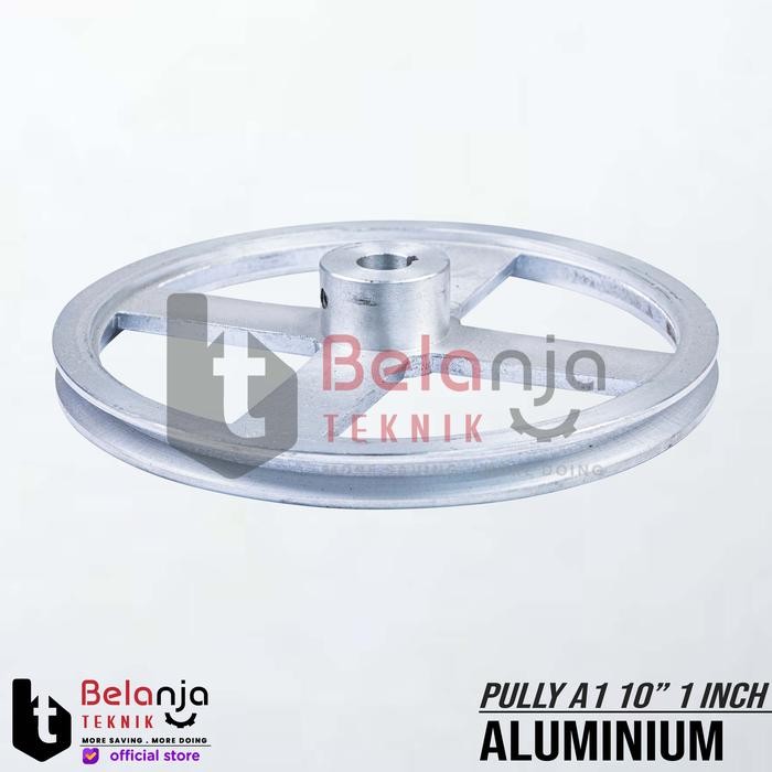 Pully Aluminium A 1 Jalur 10 Inch As 1 Inchi Pulley Puli A1 10" As 1"