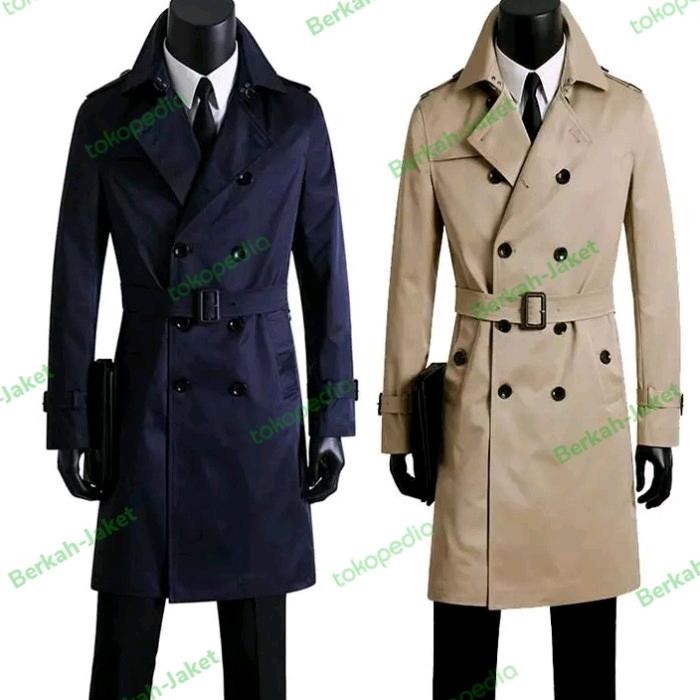 jas pria /jas long coat/jubah pria /jaket musim dingin/ jubah pria .