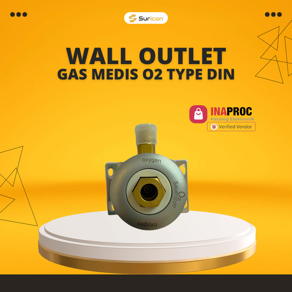 Wall Outlet Gas Medis Type DIN