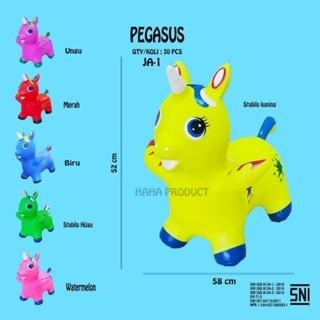 (Allthebest) Mainan Animal Jumping Karet Pegasus Sound & Light