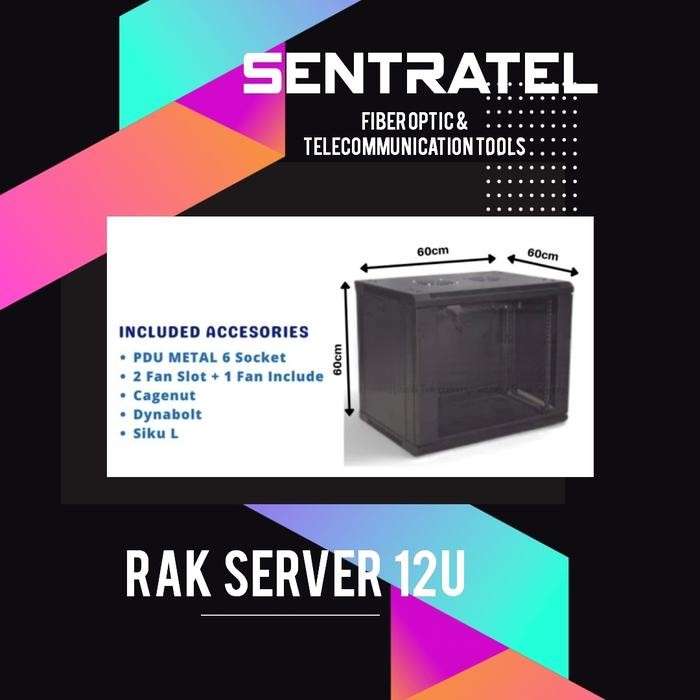 RAK SERVER 12U DEPTH 60CM