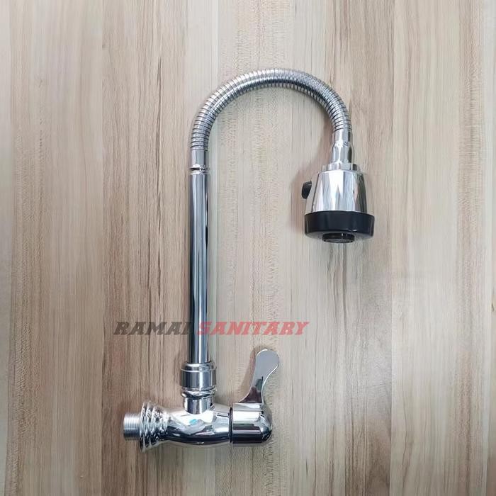 Toto - Keran Angsa Fleksibel Kepala Besar Kran Cuci Piring