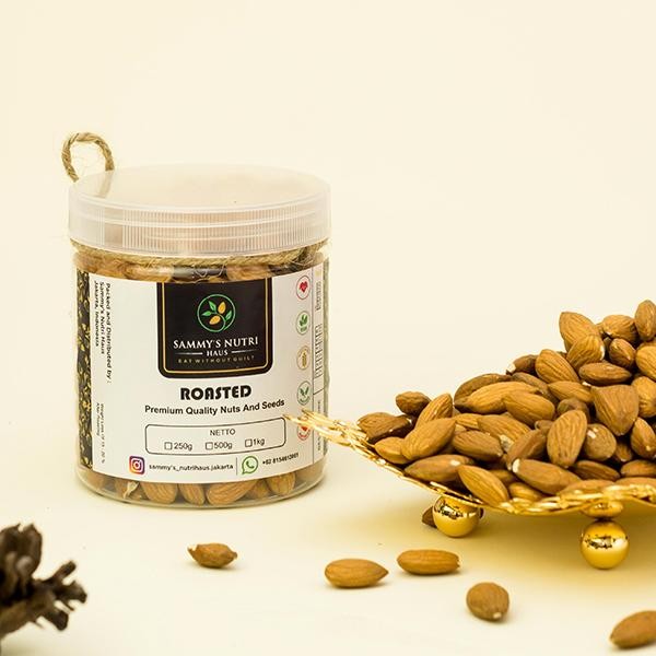 

4ZMI Roasted Unsalted Almond Australia 250G(Kacang Almond Panggang Tawar)