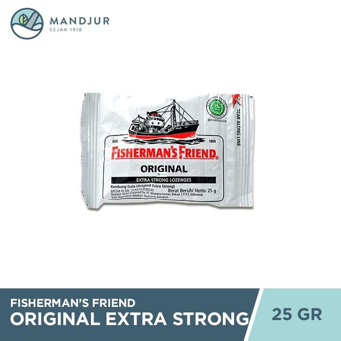

4ZMI Fisherman'S Friend Original Extra Strong - Permen Pelega Tenggorokan