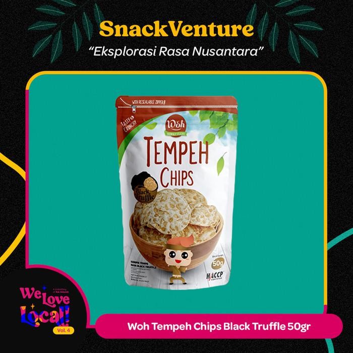 

ND2L Woh Tempeh Chips Black Truffle 50G - Keirpik Tempe Premium Gluten Free