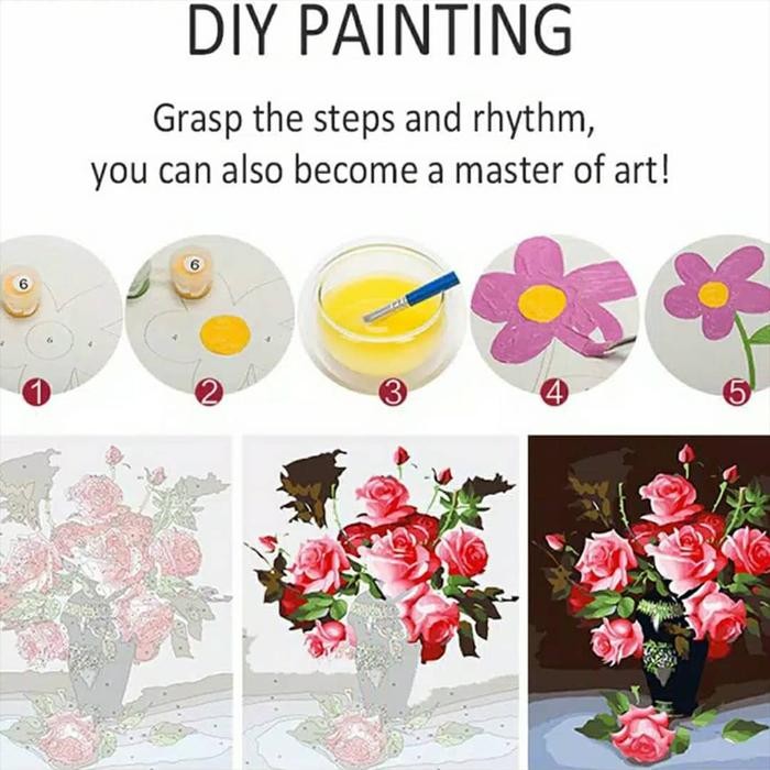 Diy Painting By Number Bts 50X40Cm K-Pop Bangtan Korea Bts Close Up