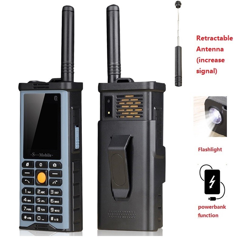 Rugged Outdoor Mobile Phone Big Power Long Standby Antenna Good Signal 4 Four Sim Cards 3D Box Speak