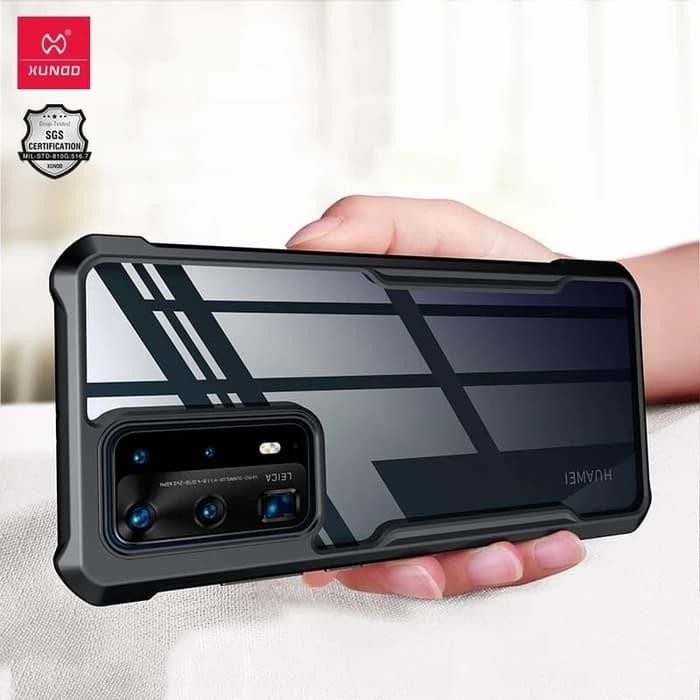 XUNDD Huawe P40 Pro Soft Hard Case Hybrid Armor Softcase Hitam Acrylic Smartphone Telepon *
