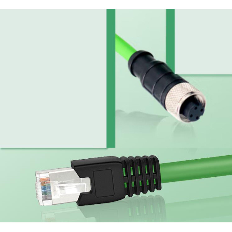 Asenbo Profinet Cable M12 Famale to RJ45 Male D Code Wire 5 Million