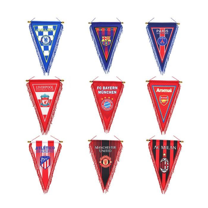 ASLI Vandel Bendera Gantung Klub Sepak Bola Man United City Arsenal Liveool Chelsea READY STOCK