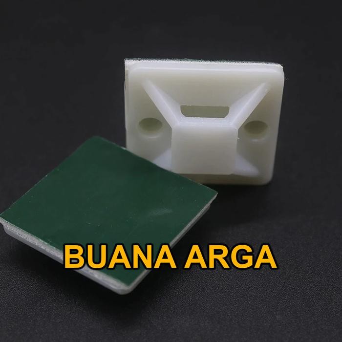 

ASLI FORT Tie Mount HC-30 Self Adhesive 30 x 30 HC30 Kabel Ties 30x30 READY STOCK