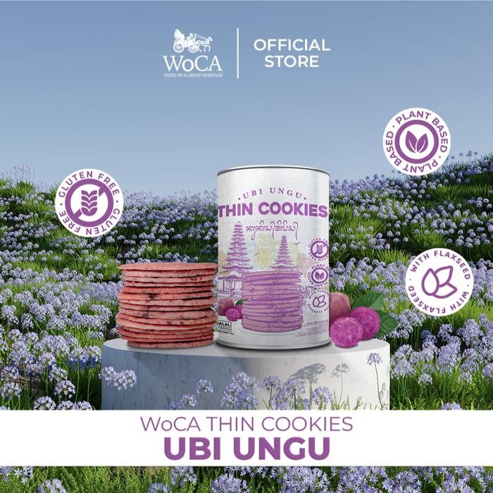 

IOI2 Woca Thin Cookies Krunz Ubi Ungu