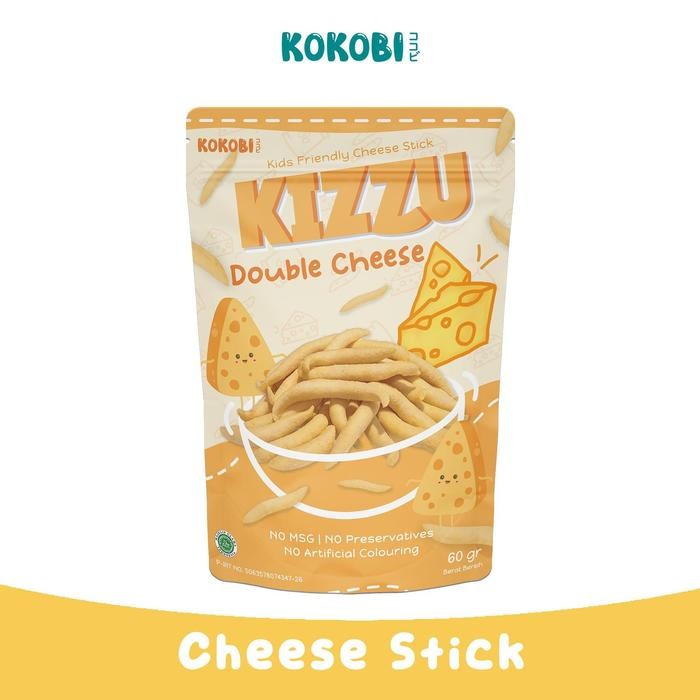 

IOI2 Kokobi Kizzu - Double Cheese - Kids Cheese Stick - Stik Keju Snack Anak