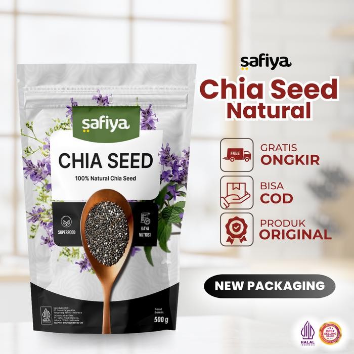 

IOI2 Safiya Chiaseed Organik 500 Gram Chia Seed Natural Premium