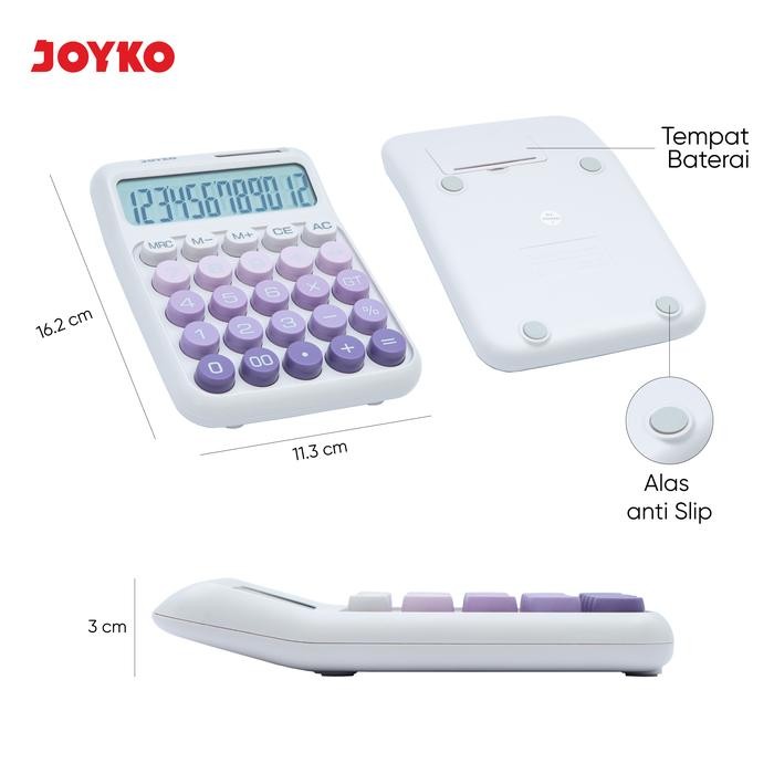 

JOYKO CALCULATOR KALKULATOR AESTHETIC CC-75CO 12 DIGITS