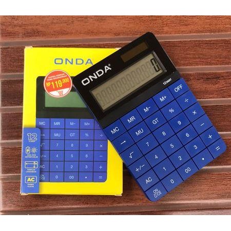 

ONDA KALKULATOR 12 DIGIT CALCULATOR DUAL POWER DISPLAY CASIO JOYKO