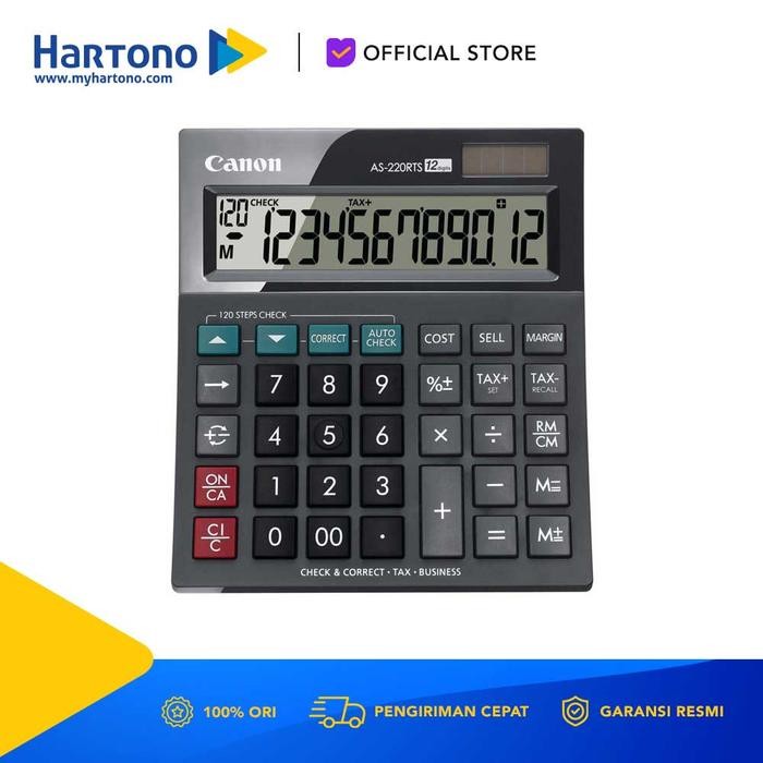 

CANON DEKSTOP CALCULATOR AS-220RTS-HB