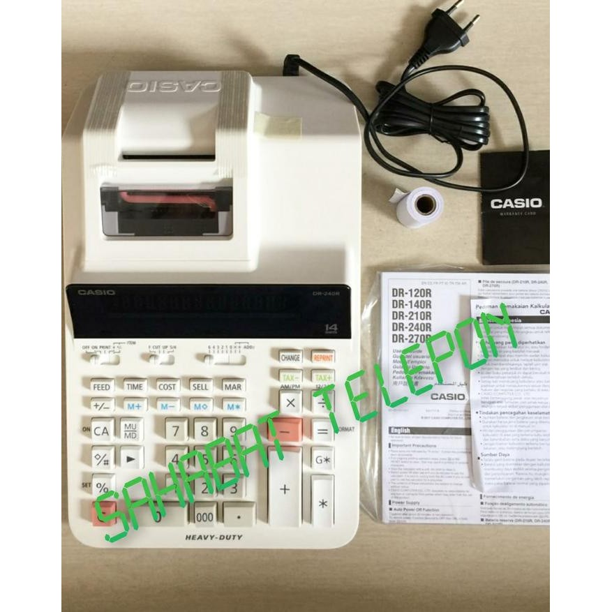 KALKULATOR CASIO DR-240R-WE-E