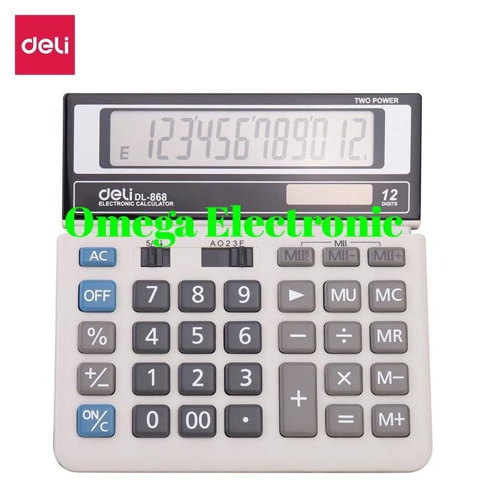 

ORIGINAL DELI CALCULATOR DL-868 - KALKULATOR DESKTOP MEJA KANTOR 868