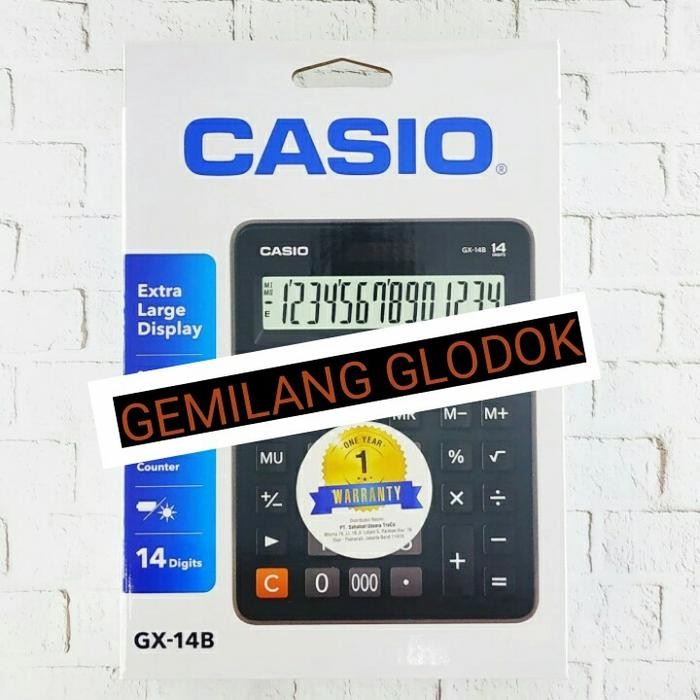 

CASIO GX-14B GX 14B NEW KALKULATOR / CALCULATOR 14 DIGITS GX14B