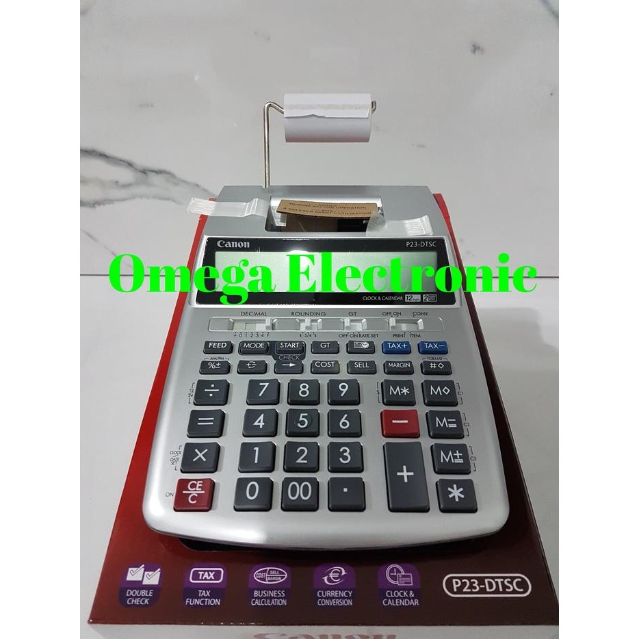 

CANON PRINTING CALCULATOR P23-DTSC - KALKULATOR KASIR PRINTER STRUK