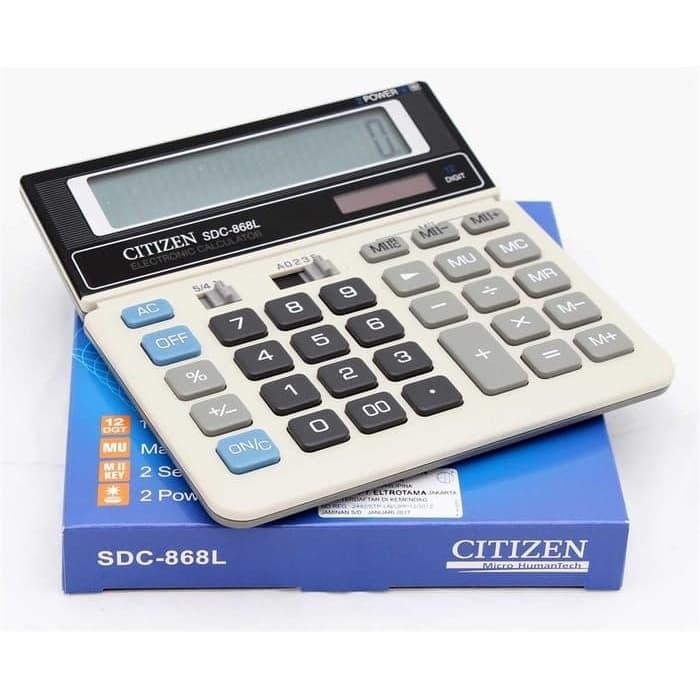 

KALKULATOR CITIZEN SDC 868L 12 DIGIT 2 POWER