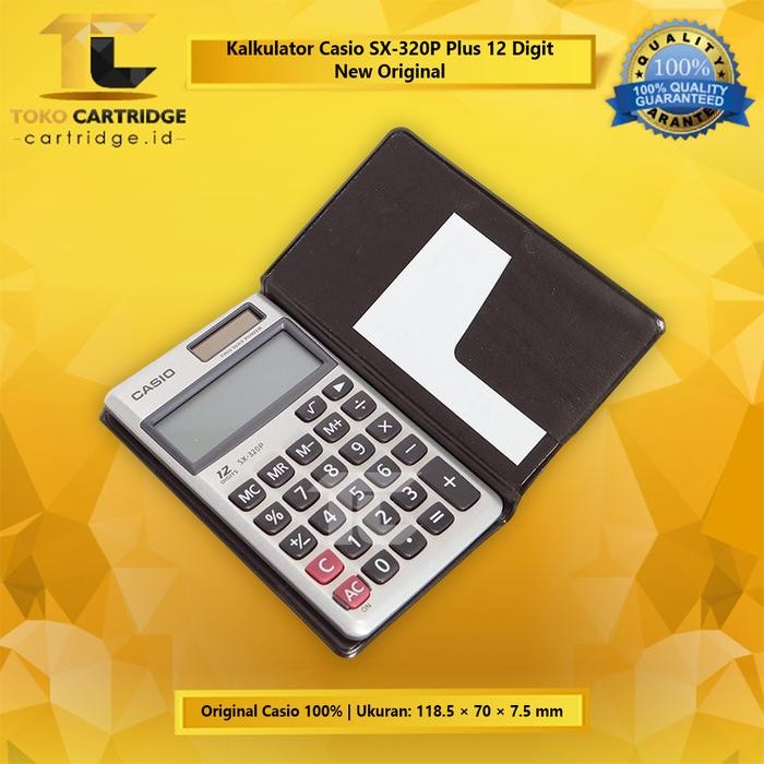 

CALCULATOR CASIO SX 320P 12 DIGIT KALKULATOR POCKET ORI GARANSI RESMI