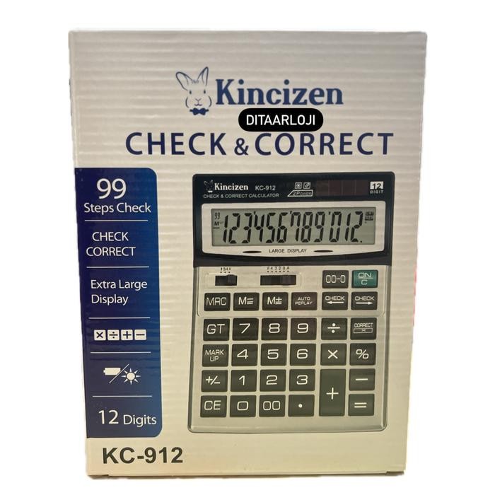 

KALKULATOR DAGANG BESAR KINCIZEN 12 DIGIT LARGE DISPLAY UKURAN BESAR