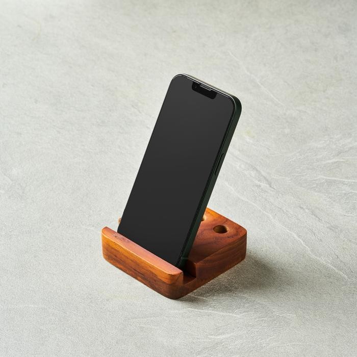 

Skandif Walnut Pen And Phone Stand Premium Teak Wood Kayu Jati